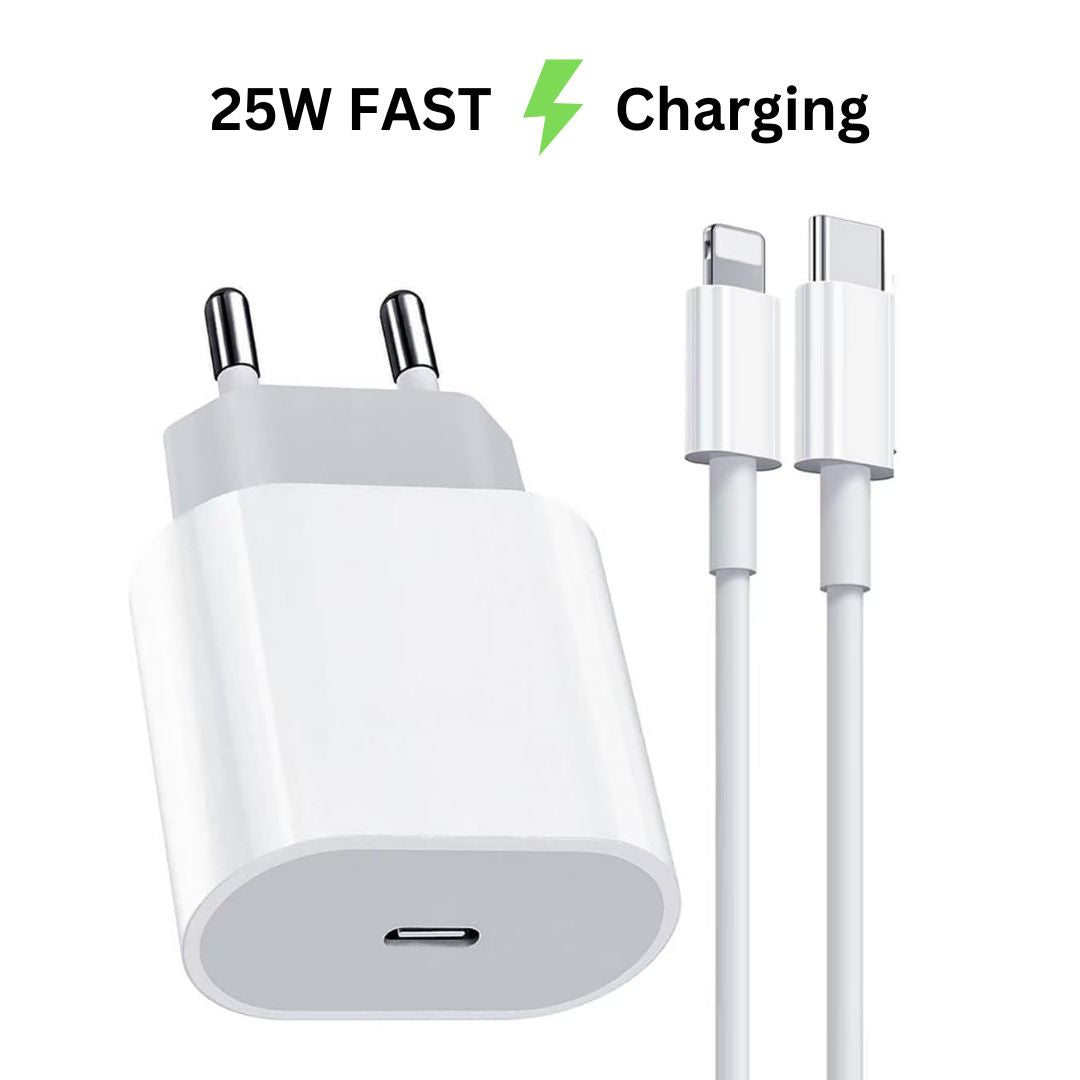 Super-fast 25W USB-C to Lightning Complete Charger for iPhone